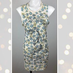 Urban Outfitter UO DOE Tarot Floral Dress Tank with Open Back Size Medium